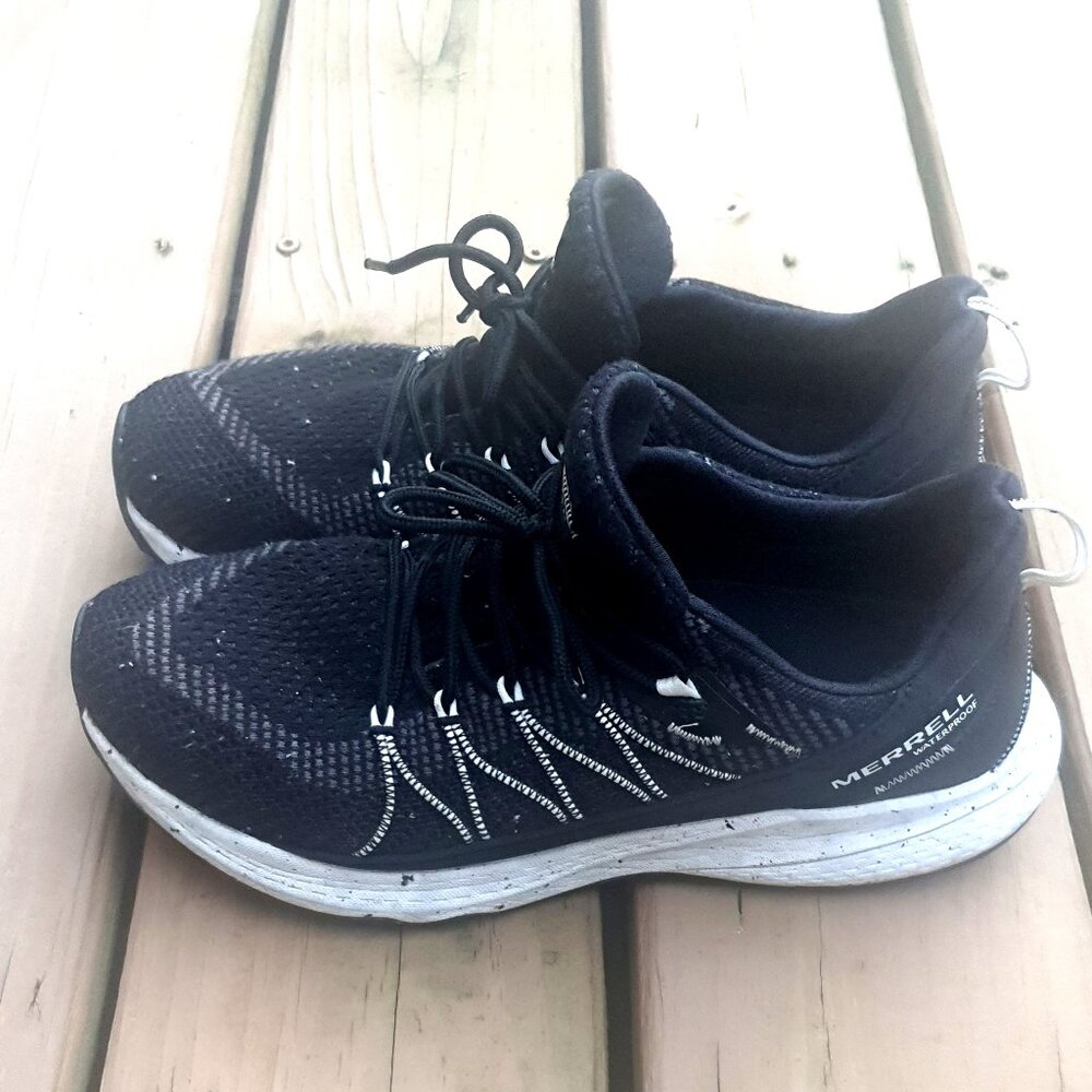 Merrell Women's Black/White Bravada 2 Performance Mid Hikers NIB Outdoor Size 11 - Picture 2 of 6